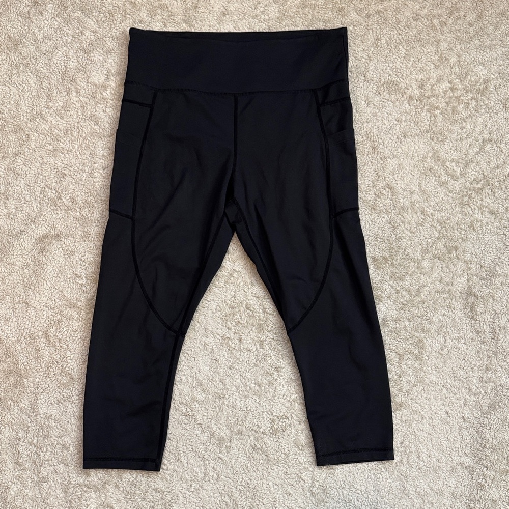 ZYIA Black High-Waisted Leggings